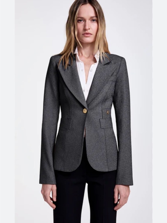 Smythe Jackets & Blazers - Smythe Gray full back Duchess blazer with black stripe